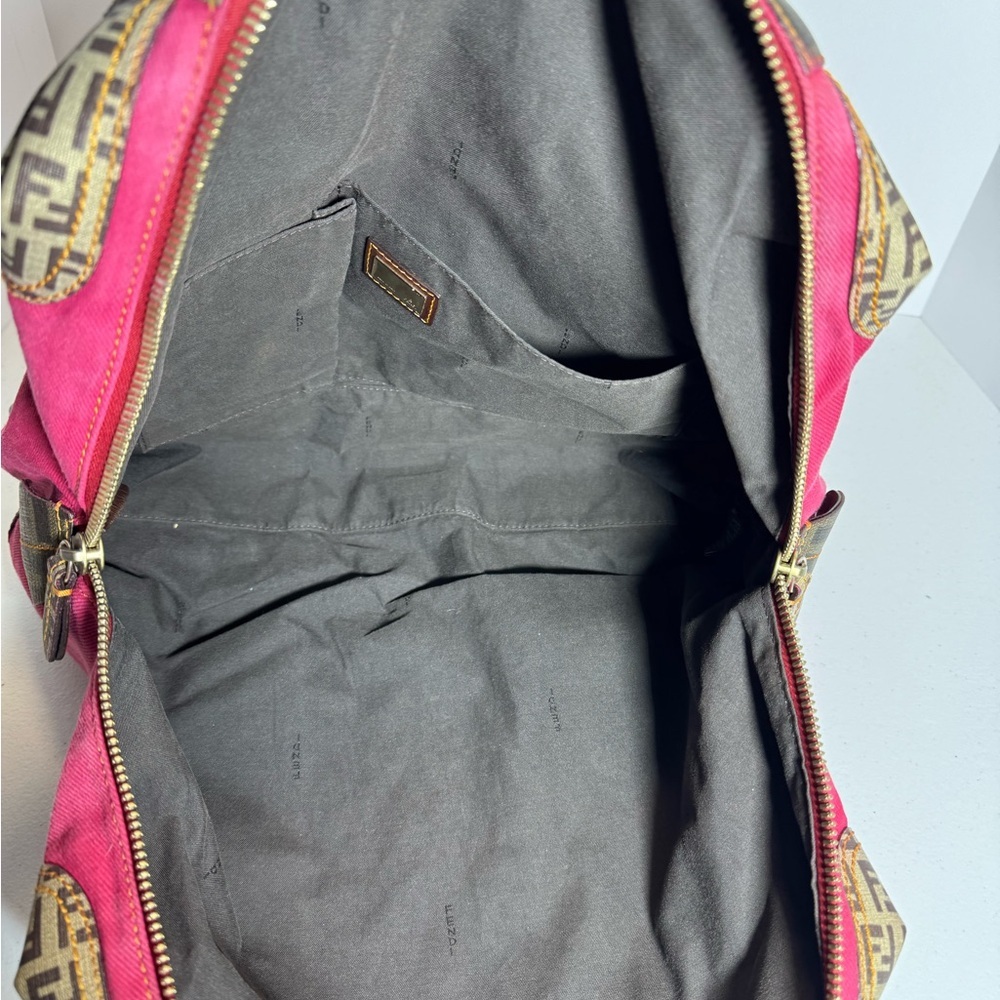 AUTHENTIC Fendi Pink and Brown Satchel - Picture 13 of 16